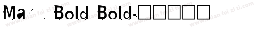 Maku Bold Bold字体转换